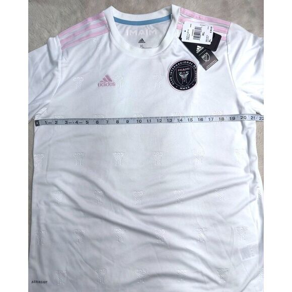 Adidas Inter Miami CF Soccer Futbol Home Jersey Women's XL white MLS EH8631 NEW - Picture 4 of 9